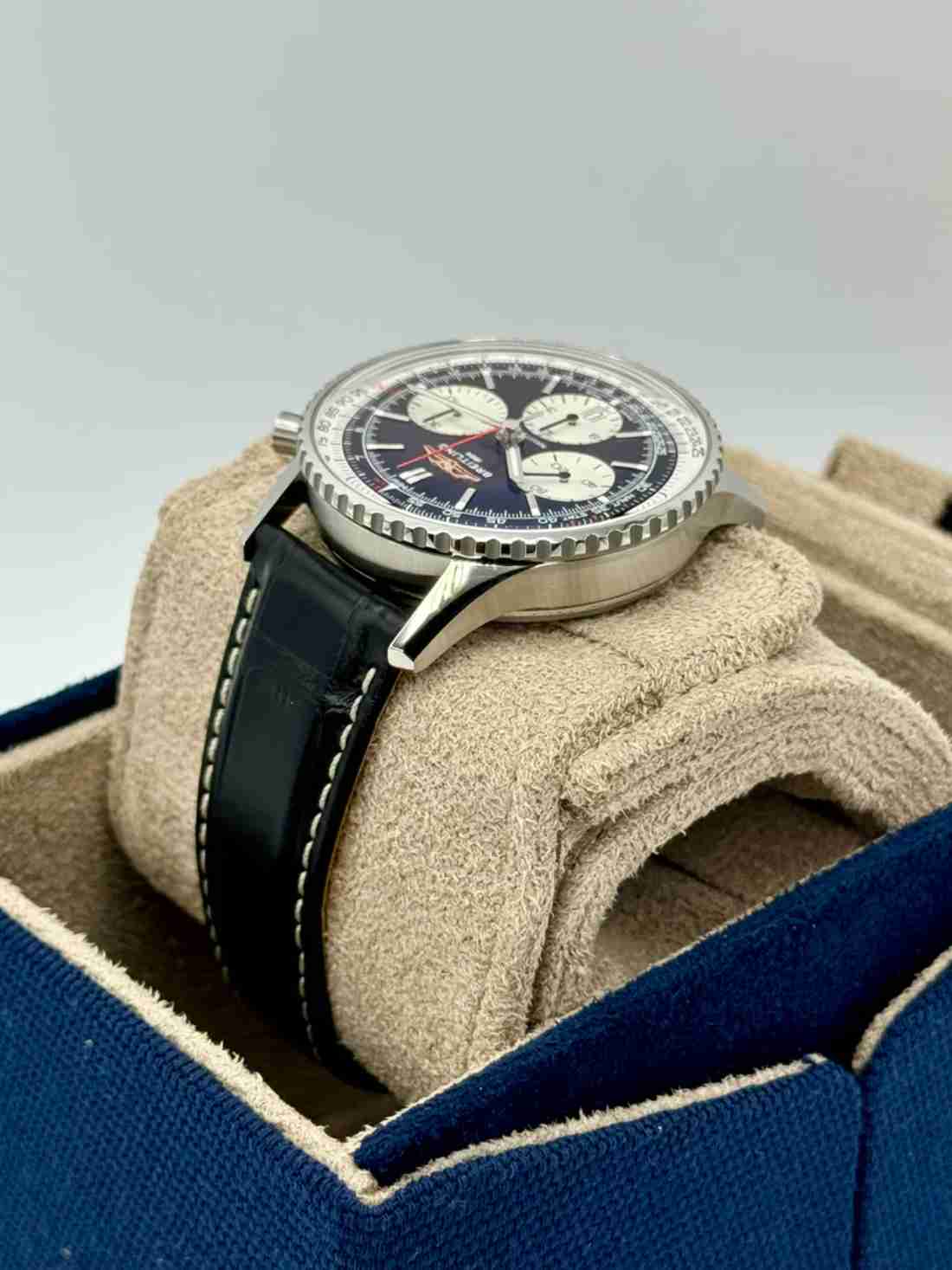 NEW 2024 Breitling Chronograph 42mm AB0139 Stainless Steel Black Dial - Image 5