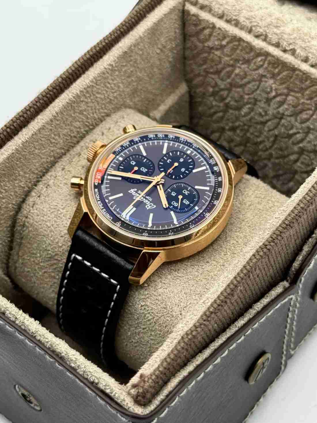 Breitling Top Time B01 41mm RB0176 Rose Gold Brown Dial - Image 4