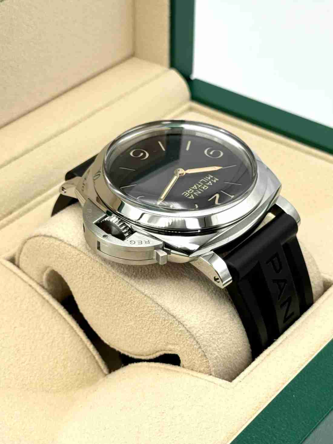 2017 Panerai Marina Militare Luminor 1950 47mm PAM00673 Black Dial - Image 4