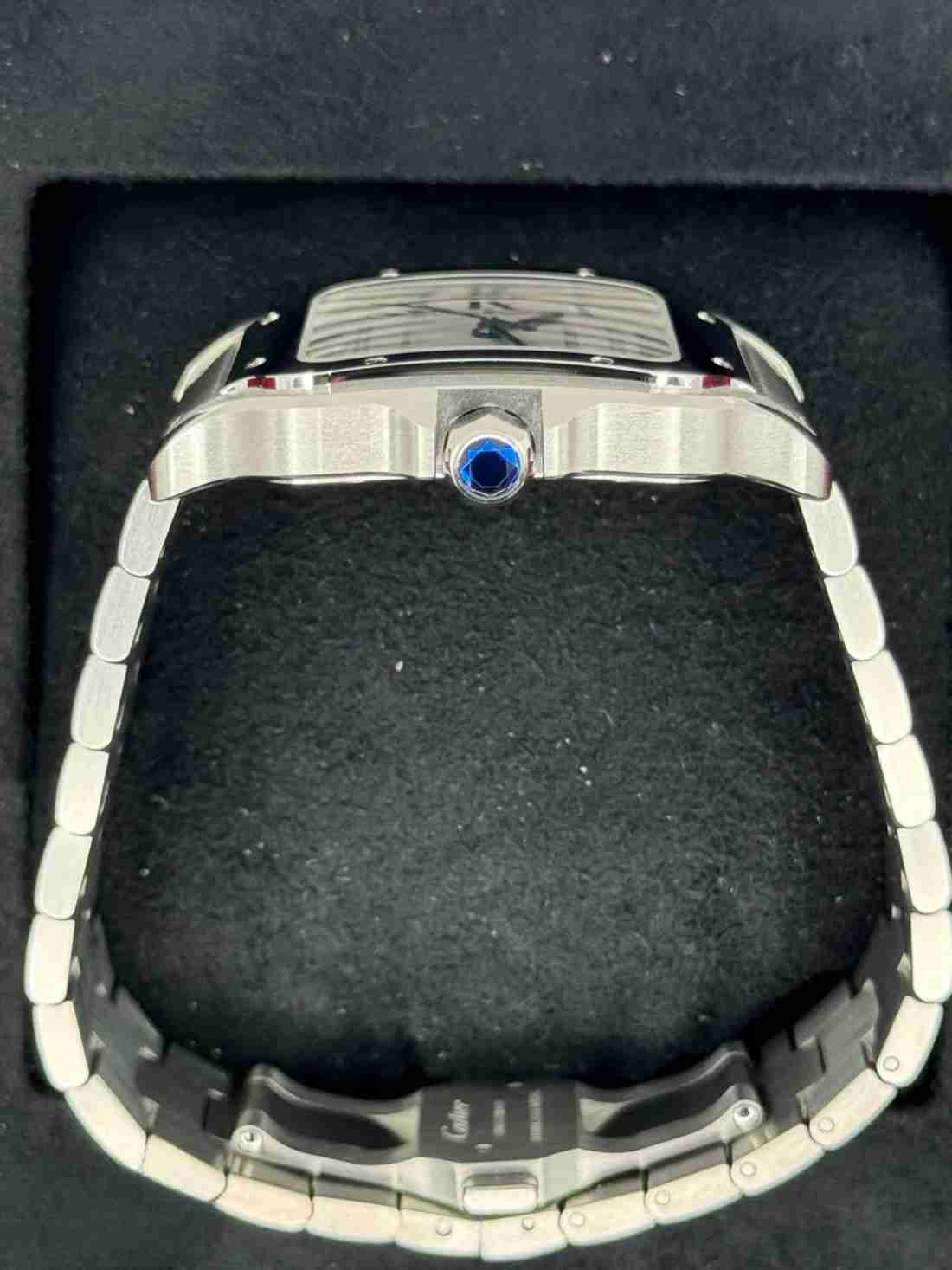 2023 Santos De Cartier 39.8mm WSSA0018 Stainless Steel White Dial - Image 4