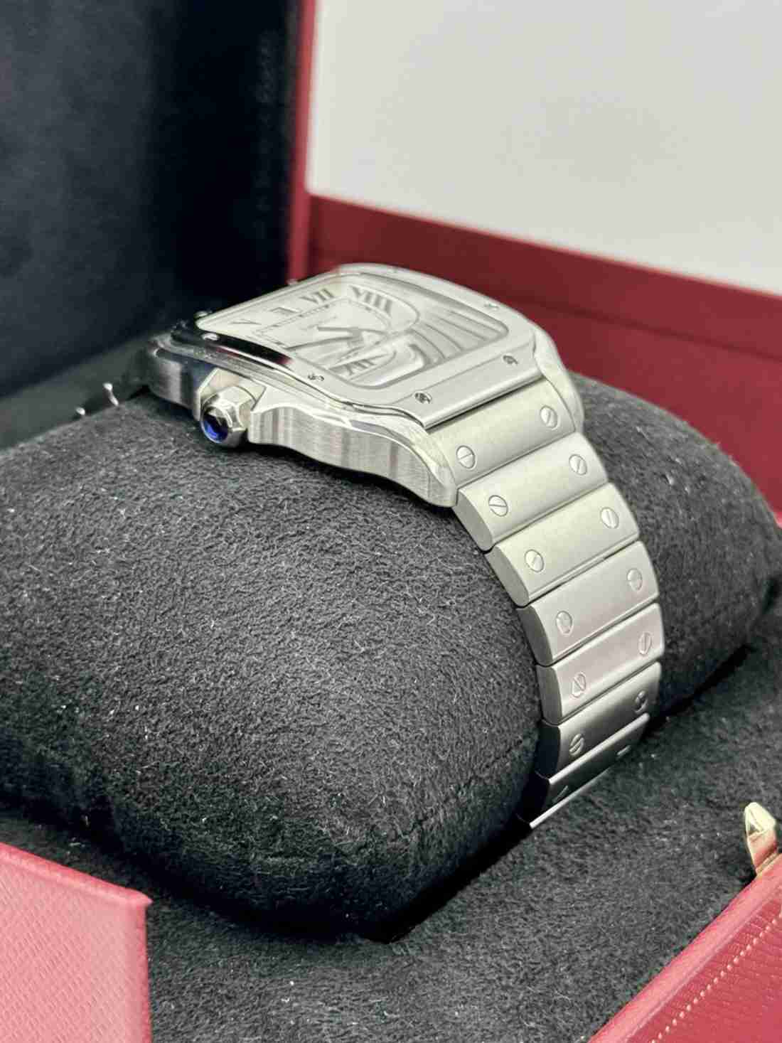 Santos De Cartier 39.8mm WSSA0018 Stainless Steel White Dial - Image 4