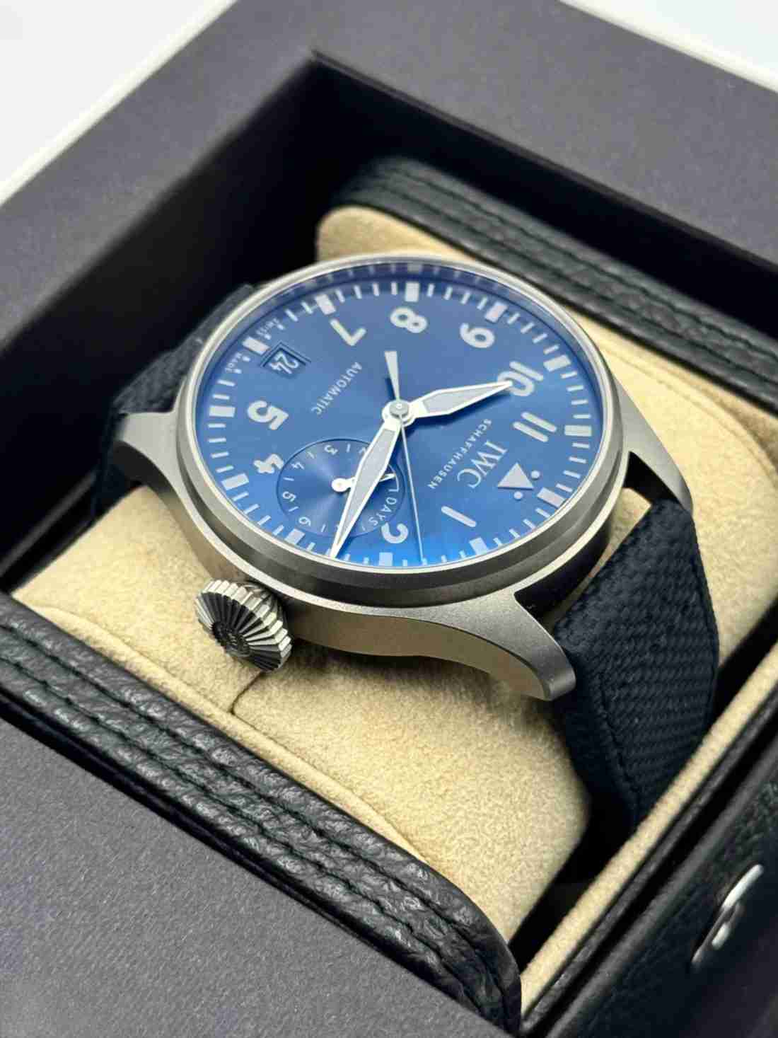 2024 IWC Big Pilot's Watch Racing Works 46mm IW501019 Titanium Blue Dial - Image 4
