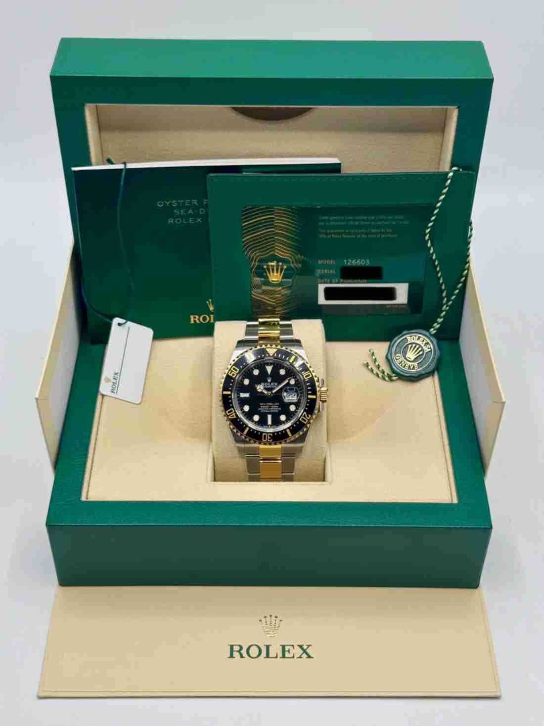New 2024 Rolex Sea-Dweller 43mm 126603 Two-Tone Black Dial - Image 5