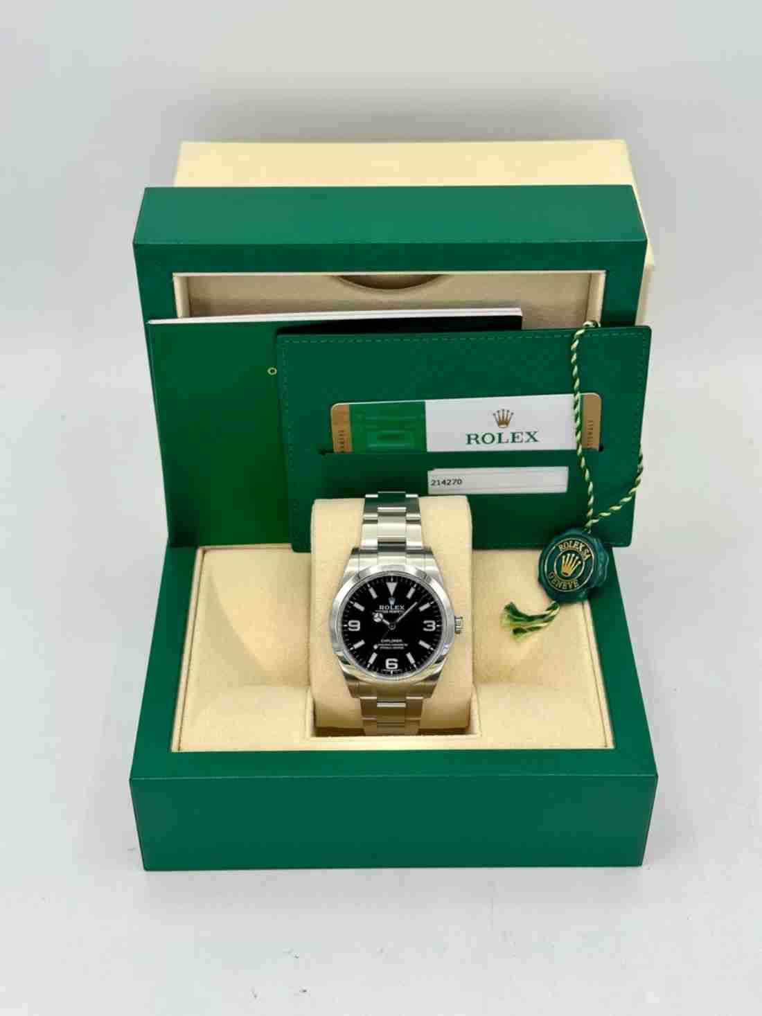 2020 Rolex Explorer 39mm 214270 Stainless Steel Black Dial - Image 5