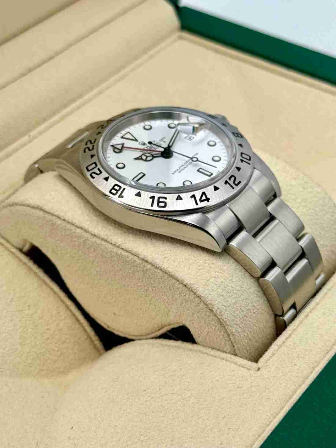 2006 Rolex Explorer II 40mm 16570 Stainless Steel Polar White Dial - Image 5