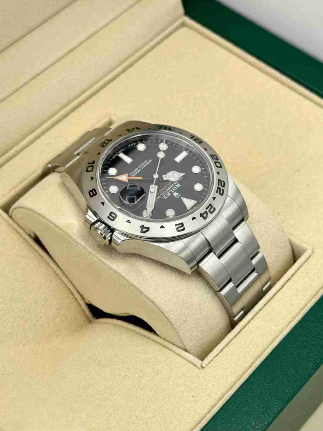 2019 Rolex Explorer II 42mm 216570 Stainless Steel Black Dial - Image 5