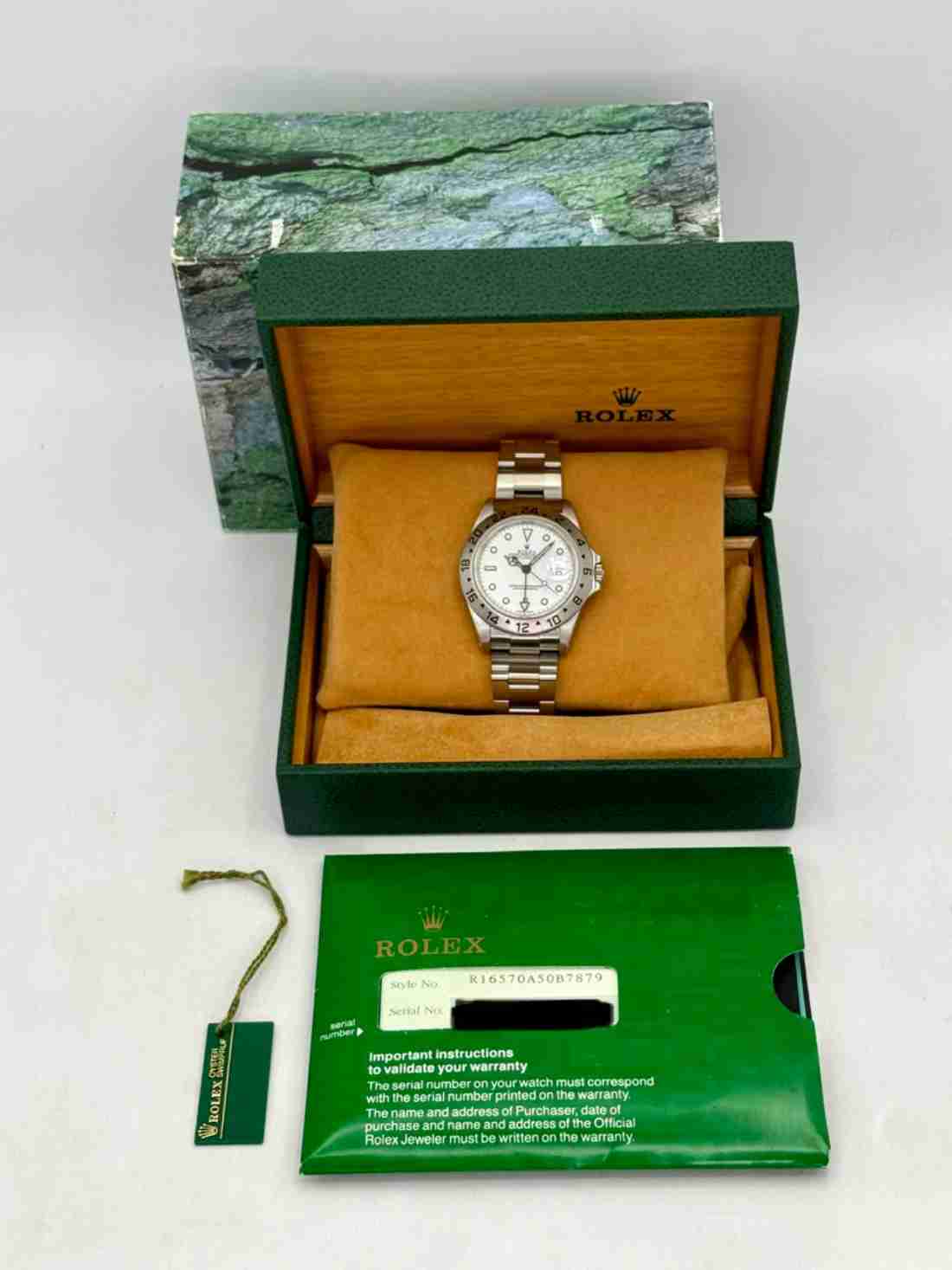 2002 Rolex Explorer II 40mm 16570 Stainless Steel Polar White Dial - Image 5