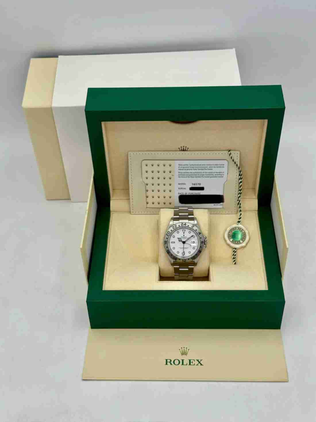 2006 Rolex Explorer II 40mm 16570 Stainless Steel Polar White Dial (CPO) - Image 5