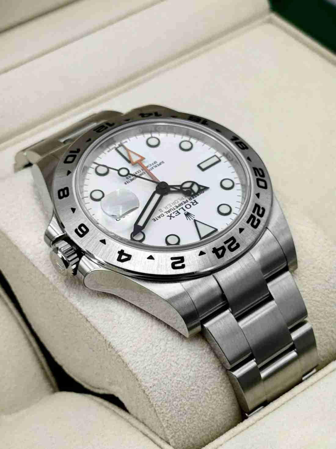 NEW OLD STOCK 2020 Rolex Explorer II 42mm 216570 Polar White Dial (STICKERED) - Image 5