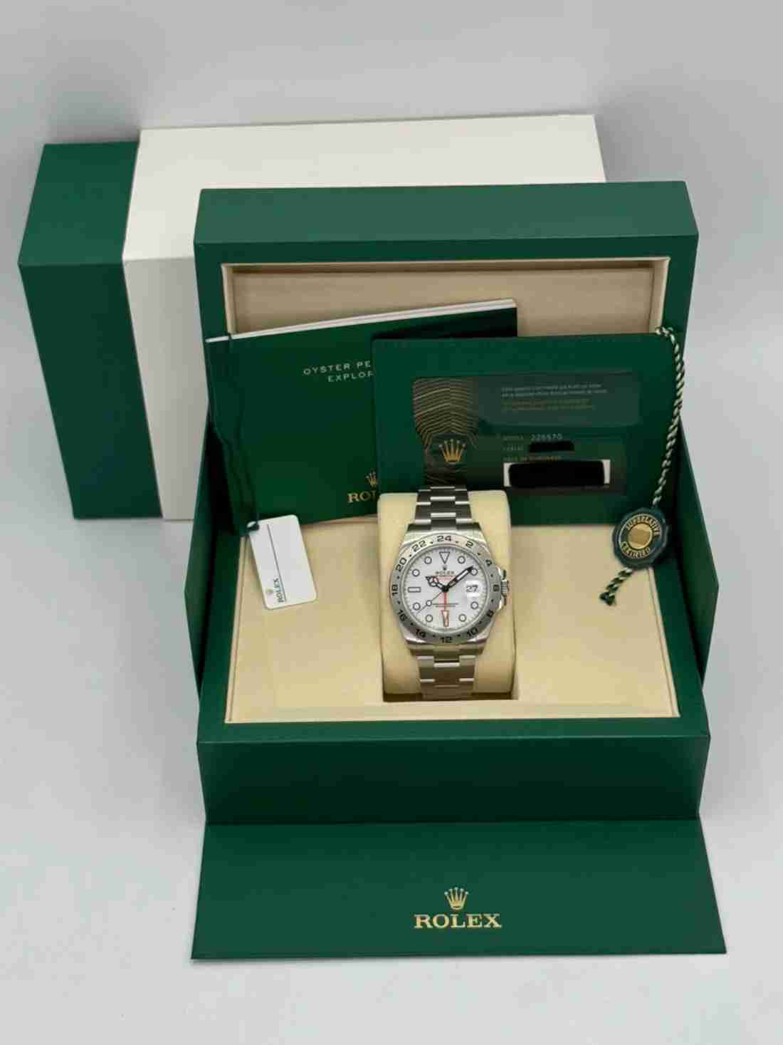 NEW 2025 Rolex Explorer II 42mm 226570 Polar White Dial (STICKERED) - Image 5