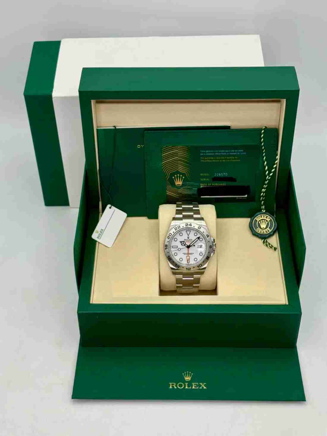 NEW 2026 Rolex Explorer II 42mm 226570 Polar White Dial (STICKERED) - Image 5