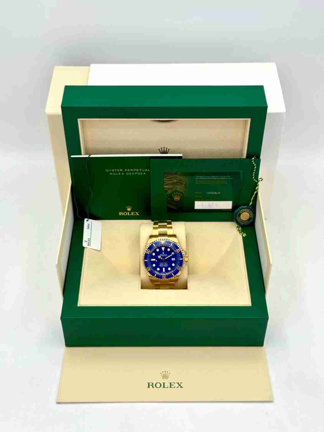 NEW 2025 Rolex Deepsea 44mm 136668LB Yellow Gold Blue Dial (STICKERED) - Image 5