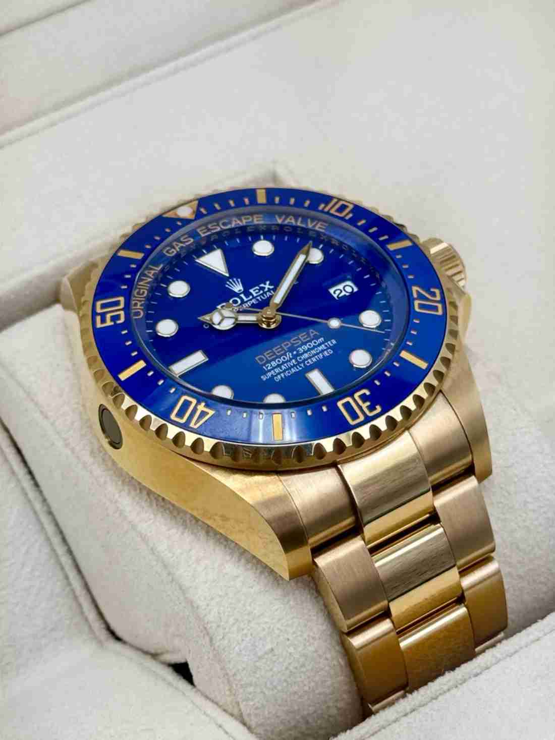 NEW 2025 Rolex Deepsea 44mm 136668LB Yellow Gold Blue Dial - Image 6