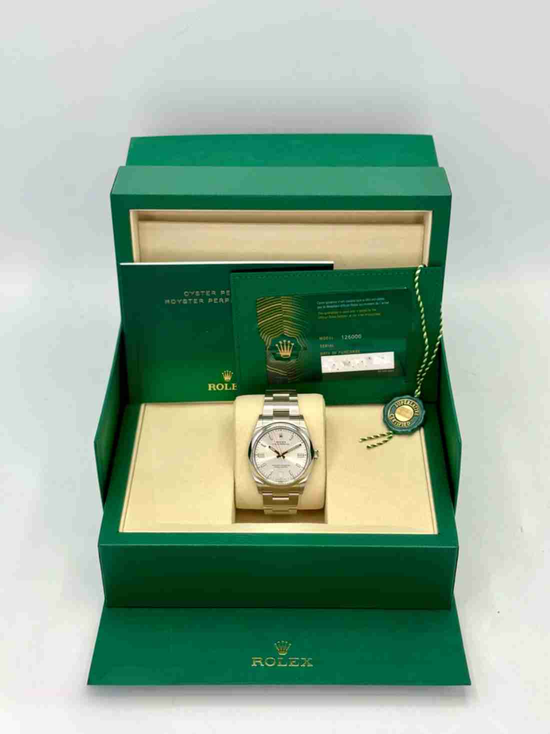 NEW 2025 Rolex Oyster Perpetual 36mm 126000 Silver Dial - Image 5