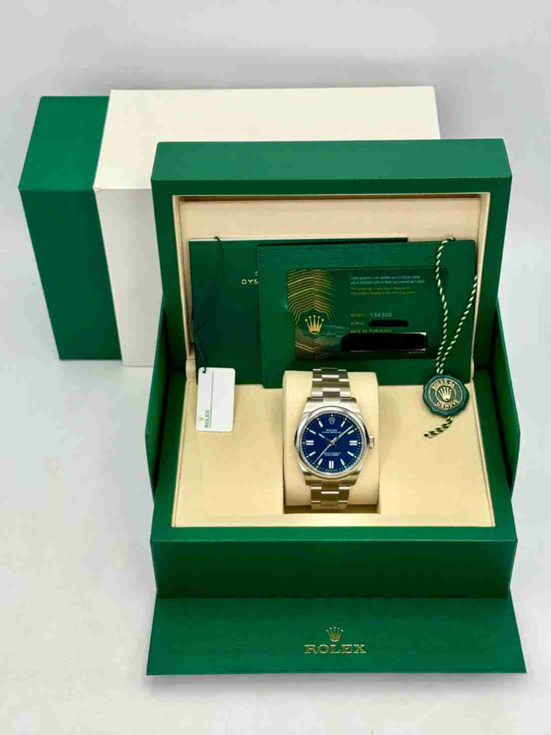 NEW 2026 Rolex Oyster Perpetual 41mm 134300 Med Blue Dial - Image 5