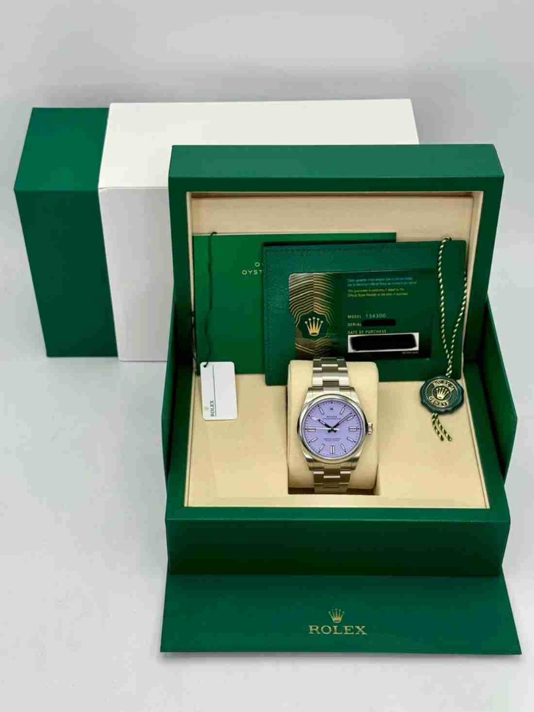 NEW 2026 Rolex Oyster Perpetual 41mm 134300 Lavender Dial - Image 5