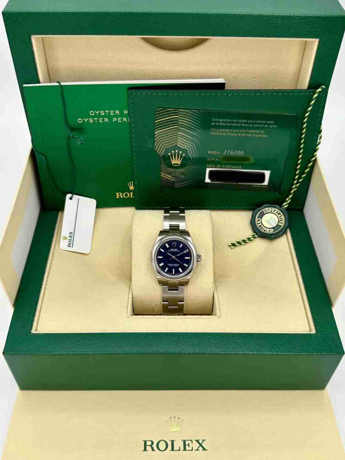 2023 Rolex Ladies Oyster Perpetual 28mm 276200 Oyster Blue Dial - Image 5
