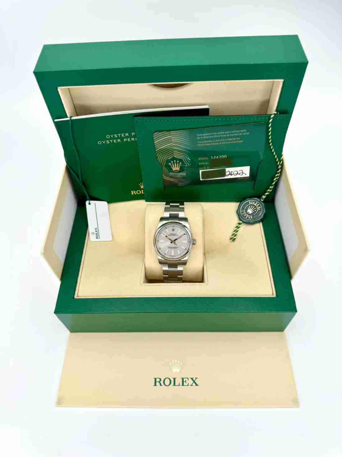 2022 Rolex Oyster Perpetual 34mm Stainless Steel Silver Dial - Image 5