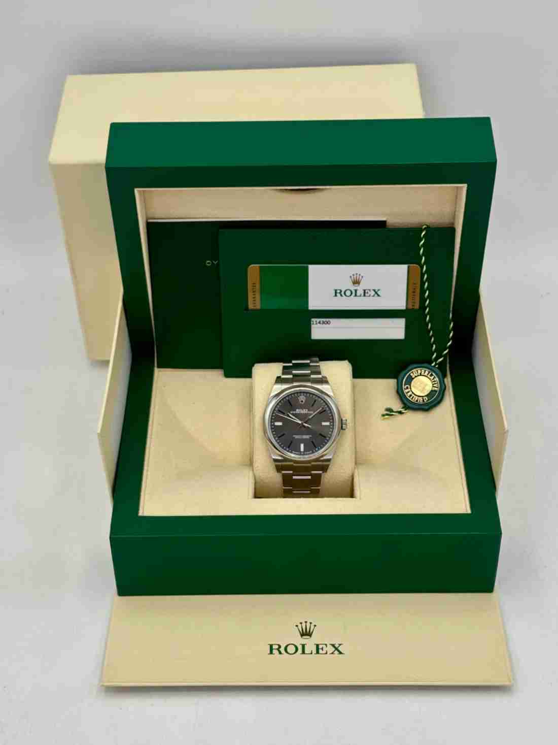 2019 Rolex Oyster Perpetual 39mm 114300 Rhodium Dial - Image 5