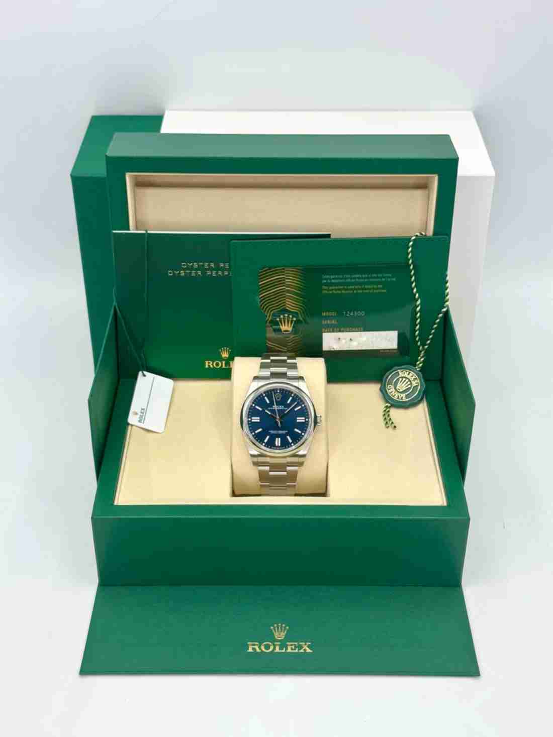 NEW 2025 Rolex Oyster Perpetual 41mm 124300 Blue Dial - Image 5