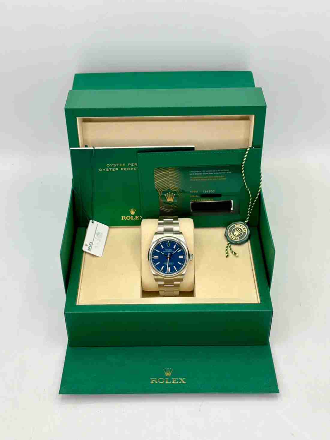 NEW 2025 Rolex Oyster Perpetual 41mm 134300 Med Blue Dial - Image 5