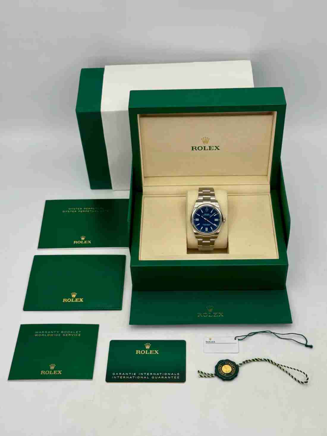 NEW 2025 Rolex Oyster Perpetual 41mm 134300 Med Blue Dial - Image 5