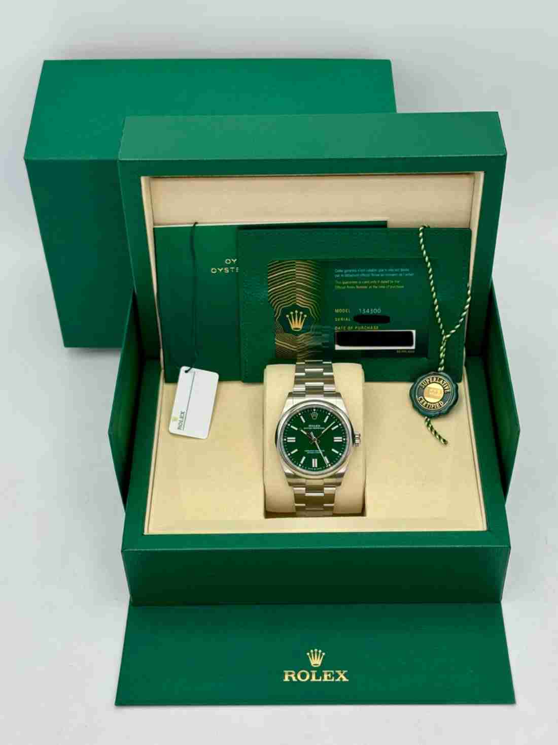 NEW 2026 Rolex Oyster Perpetual 41mm 134300 Green Dial - Image 5