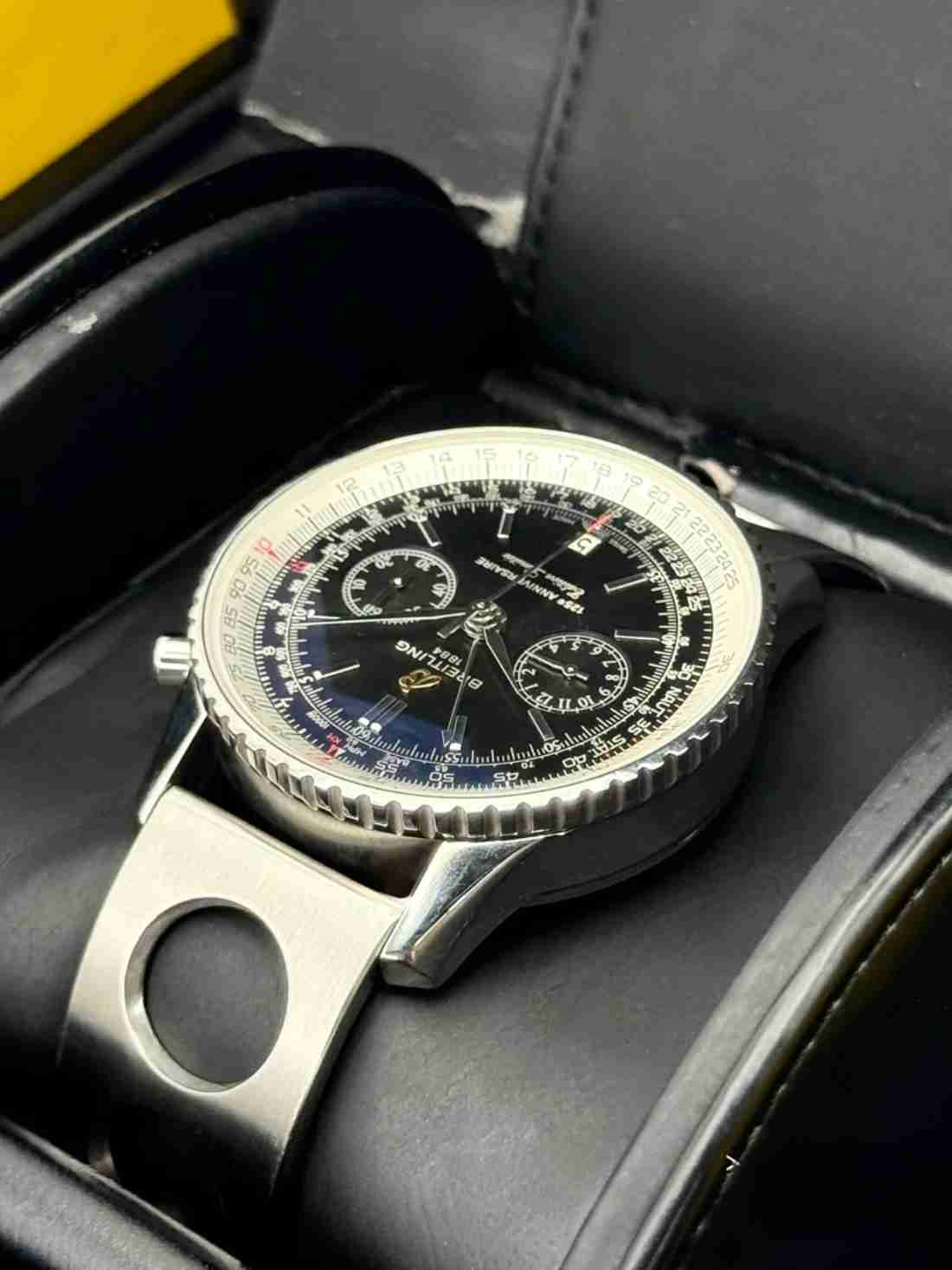 2011 Breitling Navitimer 125th Anniversary 43mm A26322 Stainless Steel Black Dial - Image 5