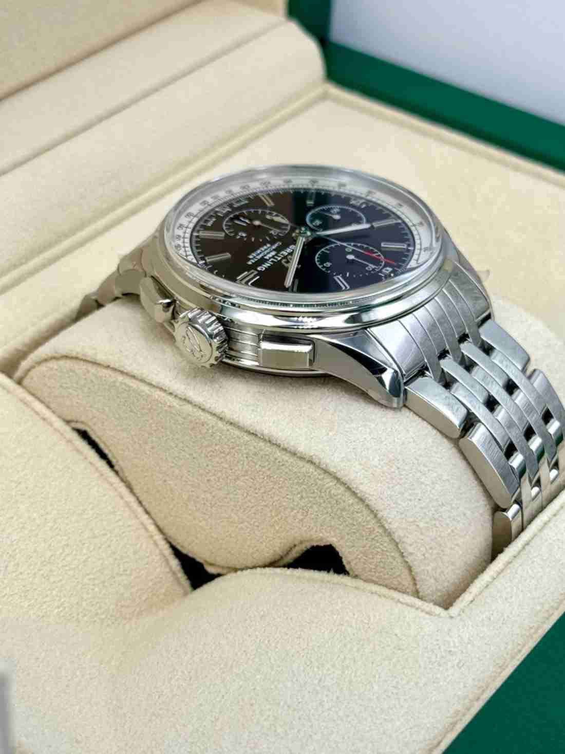 2023 Breitling Premier Chronograph 42mm A13315351B1A1 Steel Black Dial - Image 5