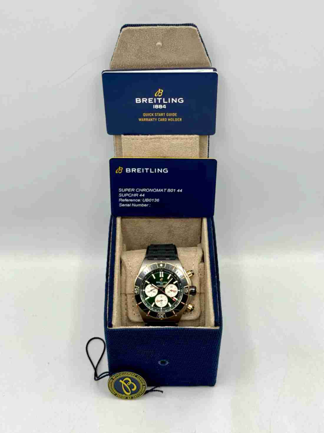 2024 Breitling Super Chronomat B01 44 UB0136 Two-Tone Green Dial - Image 5