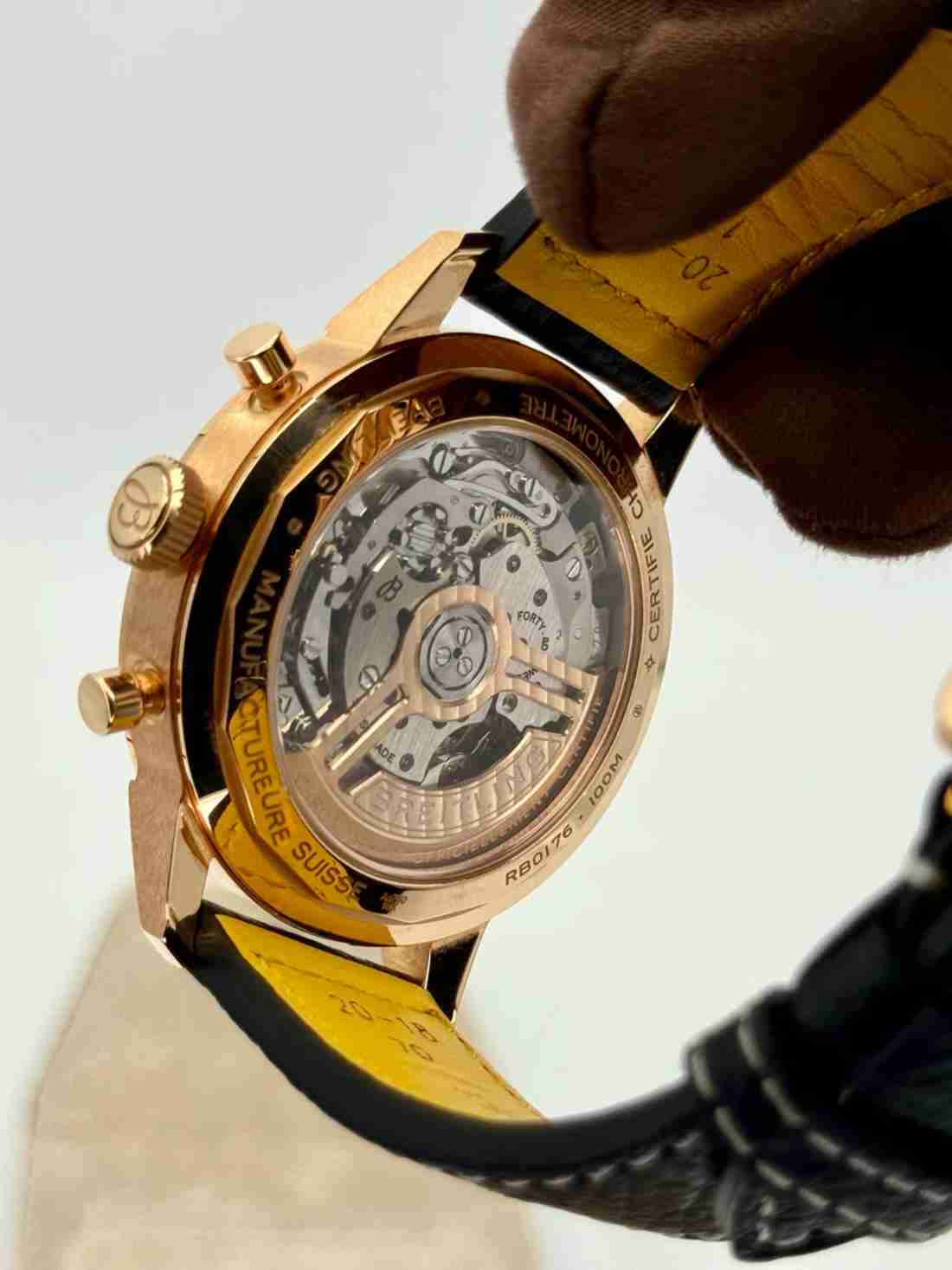 Breitling Top Time B01 41mm RB0176 Rose Gold Brown Dial - Image 5