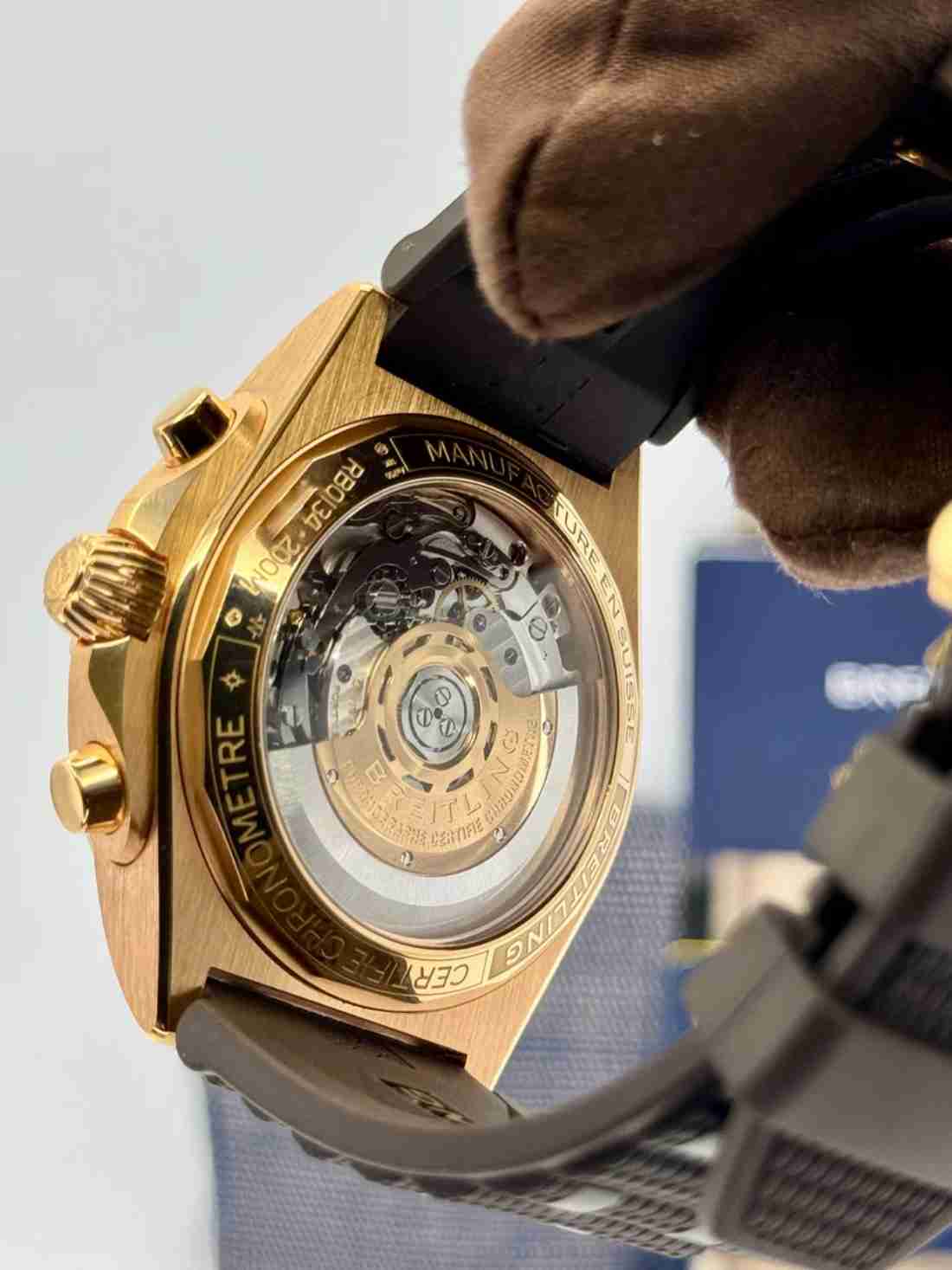 2023 Breitling Chronomat B01 42mm RB0134 Red Gold Grey Dial - Image 5