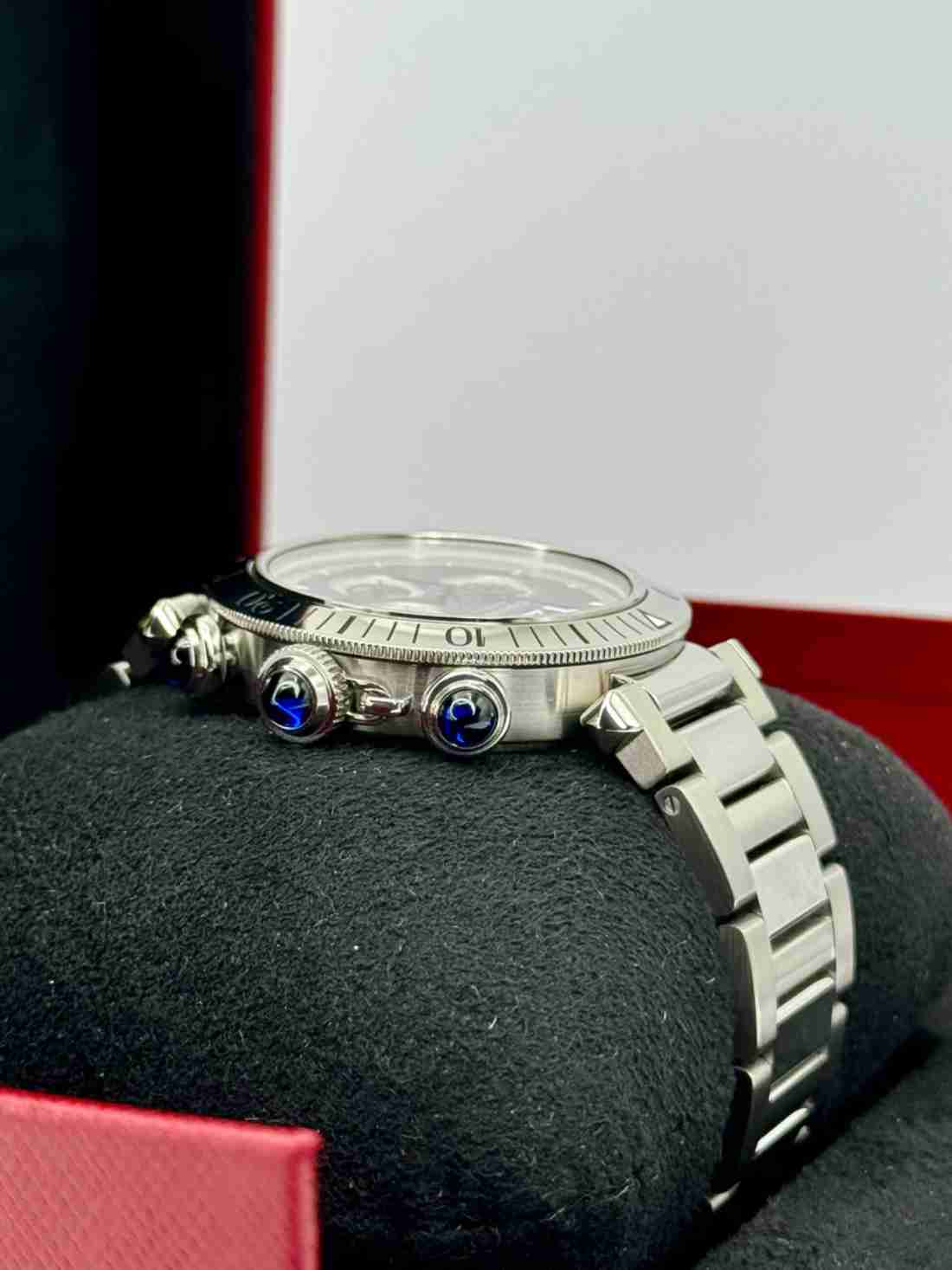 NEW 2023 Cartier Pasha 41mm Wspa0027 Chronograph Grey Dial - Image 5