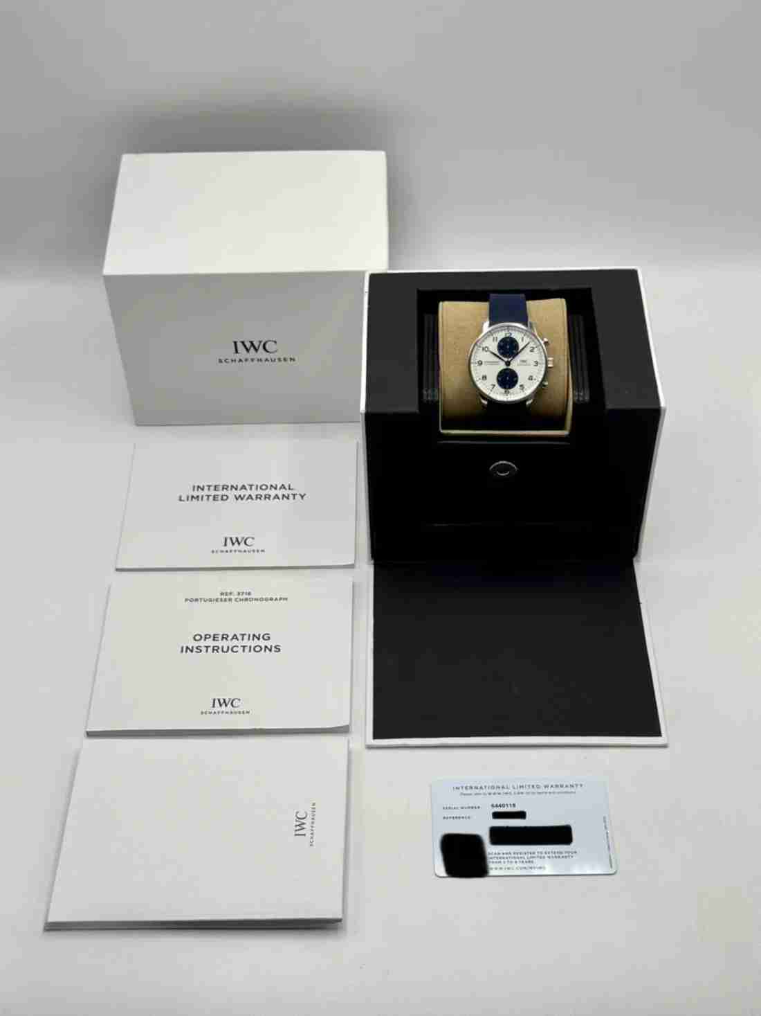 2023 IWC Portuguese Chronograph 41mm IW371620 Stainless Steel White Dial - Image 5