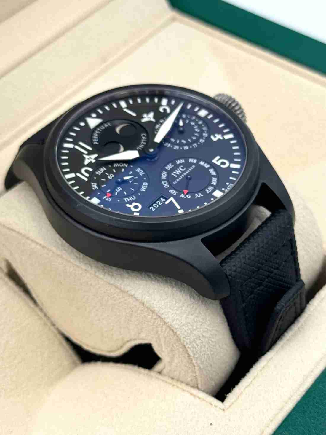 2013 IWC Top Gun Perpetual Calendar Big Pilot 48mm IW502902 Ceramic - Image 5