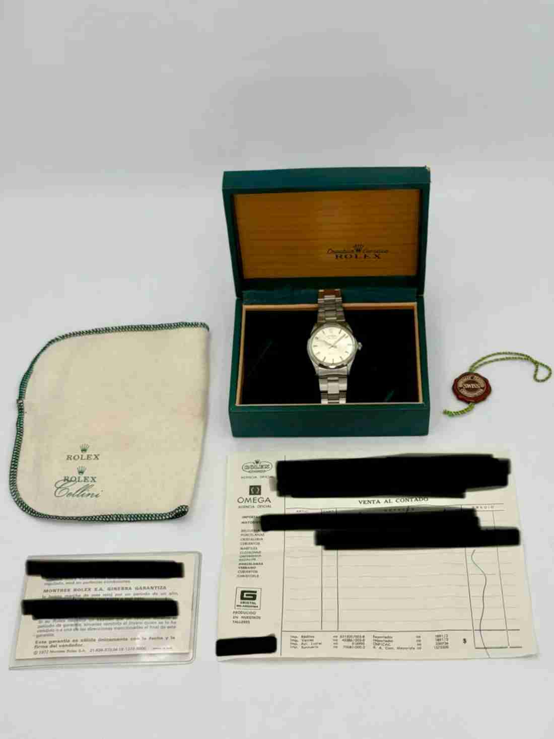 1973 Rolex Air-King 34mm 5500 Stainless Steel Oyster Silver Dial (Collectors Set) - Image 5