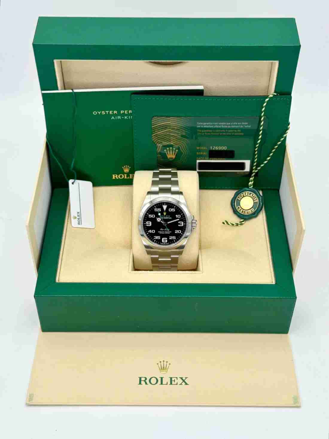2023 Rolex Air-King 40mm 126900 Stainless Steel Black Dial - Image 5