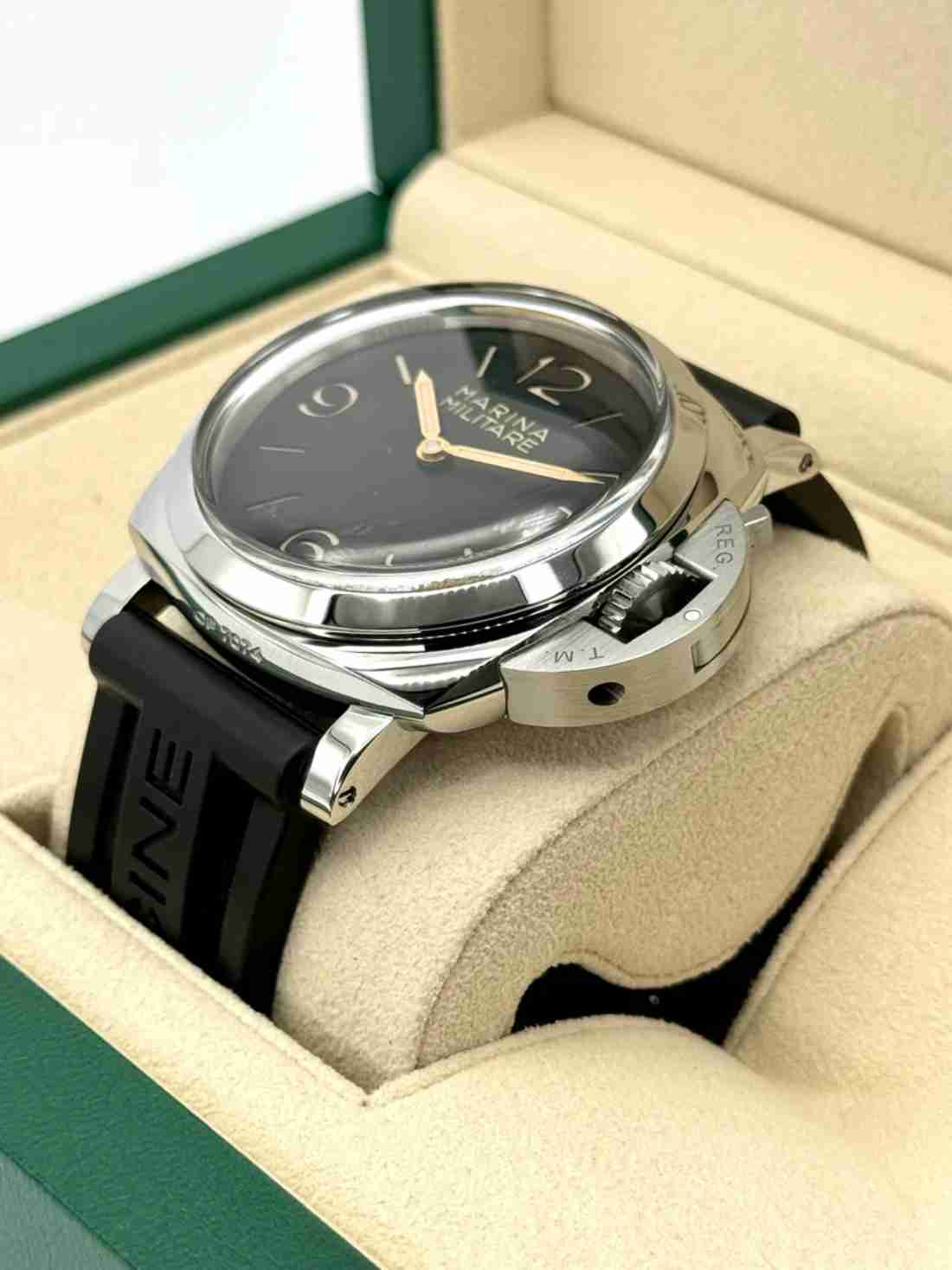 2017 Panerai Marina Militare Luminor 1950 47mm PAM00673 Black Dial - Image 6
