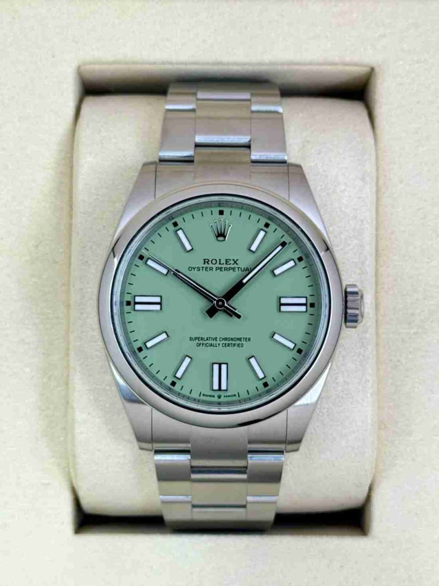 NEW 2026 Rolex Oyster Perpetual 41mm 134300 Pistachio Dial