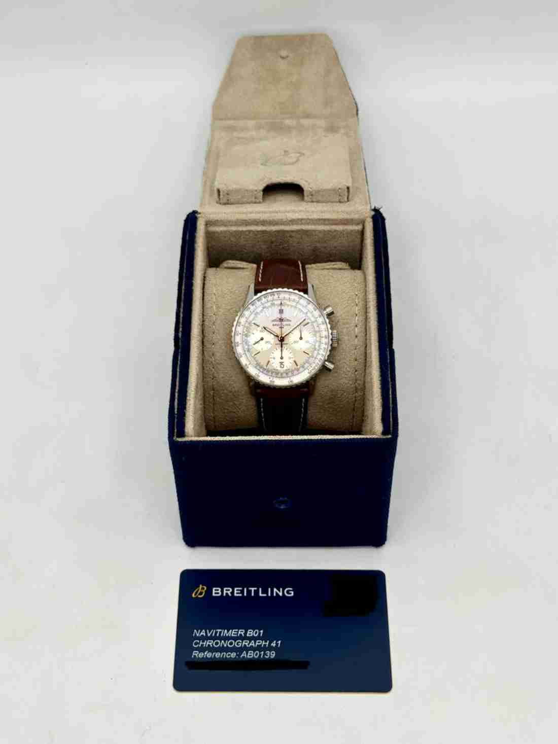 2024 Breitling Navitimer Chronograph B01 41mm AB0139 Stainless Steel Silver Dial - Image 6