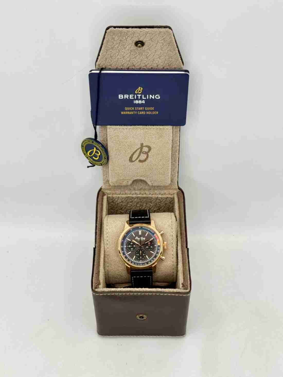 Breitling Top Time B01 41mm RB0176 Rose Gold Brown Dial - Image 6