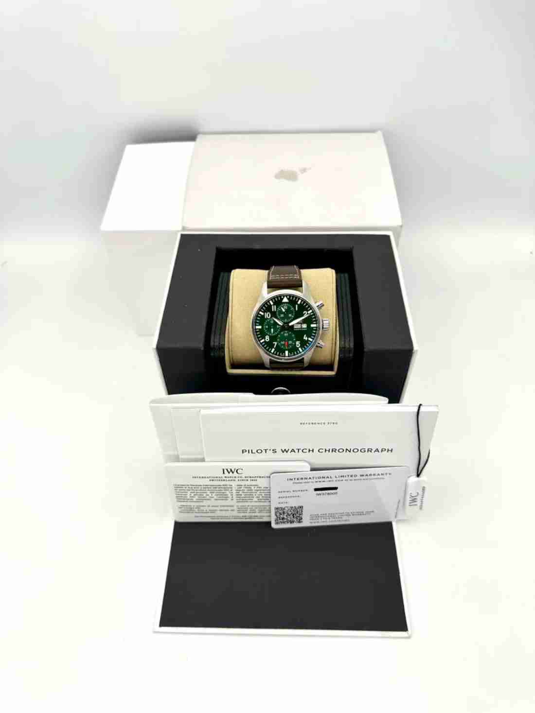 2023 IWC Pilot's Watch Chronograph 43mm IW378005 Steel Green Dial - Image 6