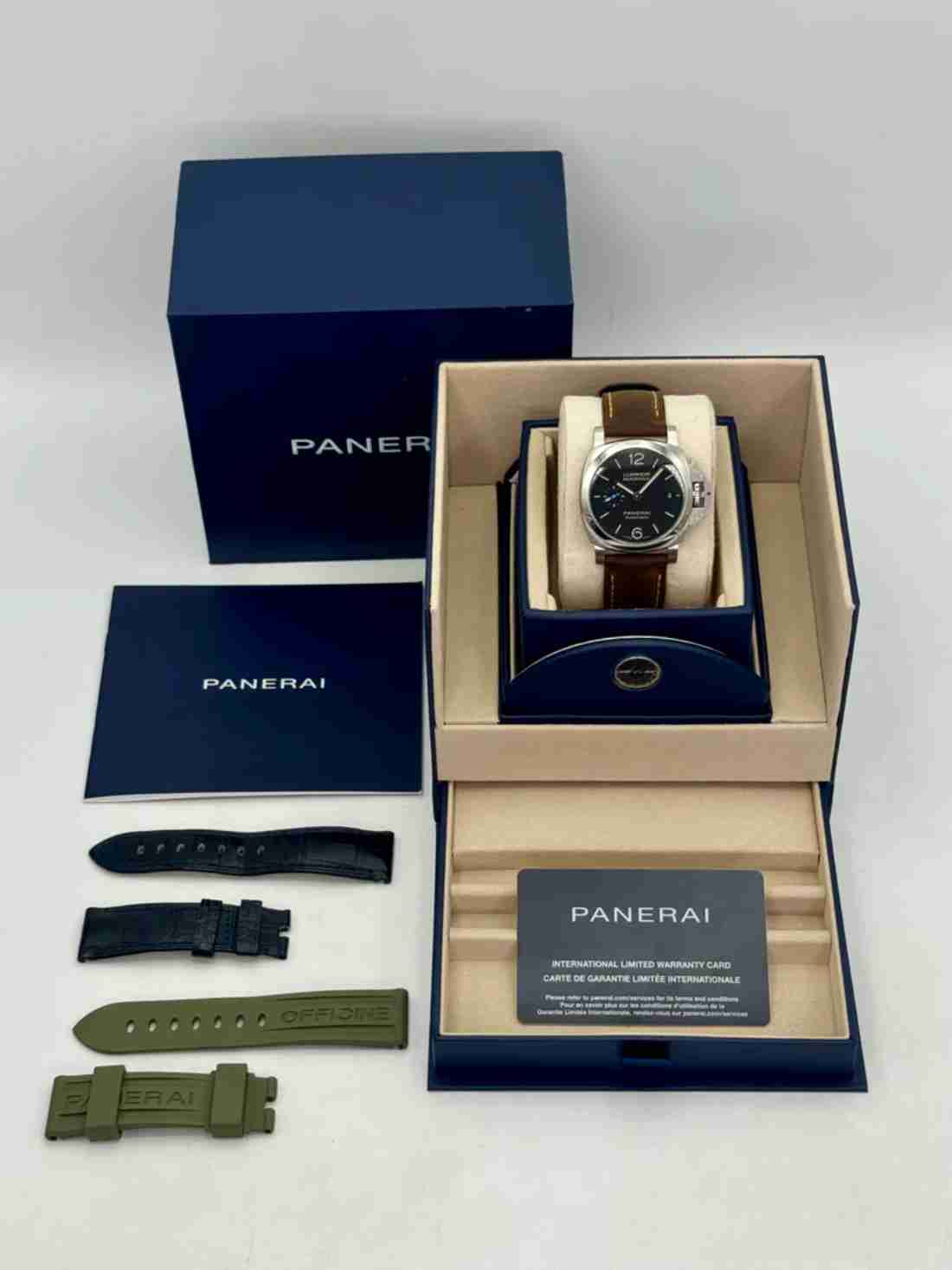 2024 Panerai Quaranta 40mm PAM01372 Stainless Steel Black Dial - Image 6
