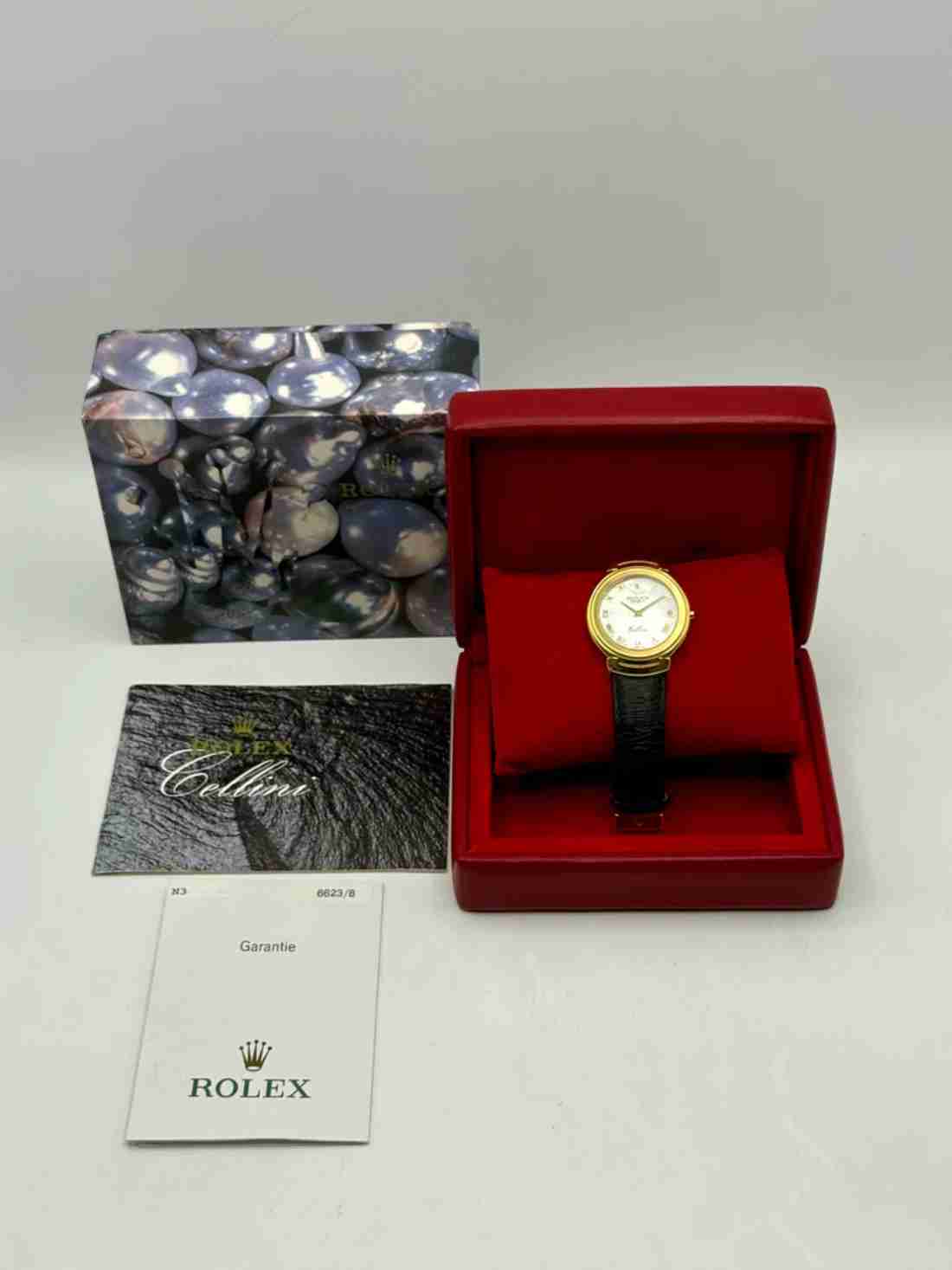 2006 Rolex Cellini 37mm 6623/8 18kt Yellow Gold Mother of Pearl Dial - Image 6