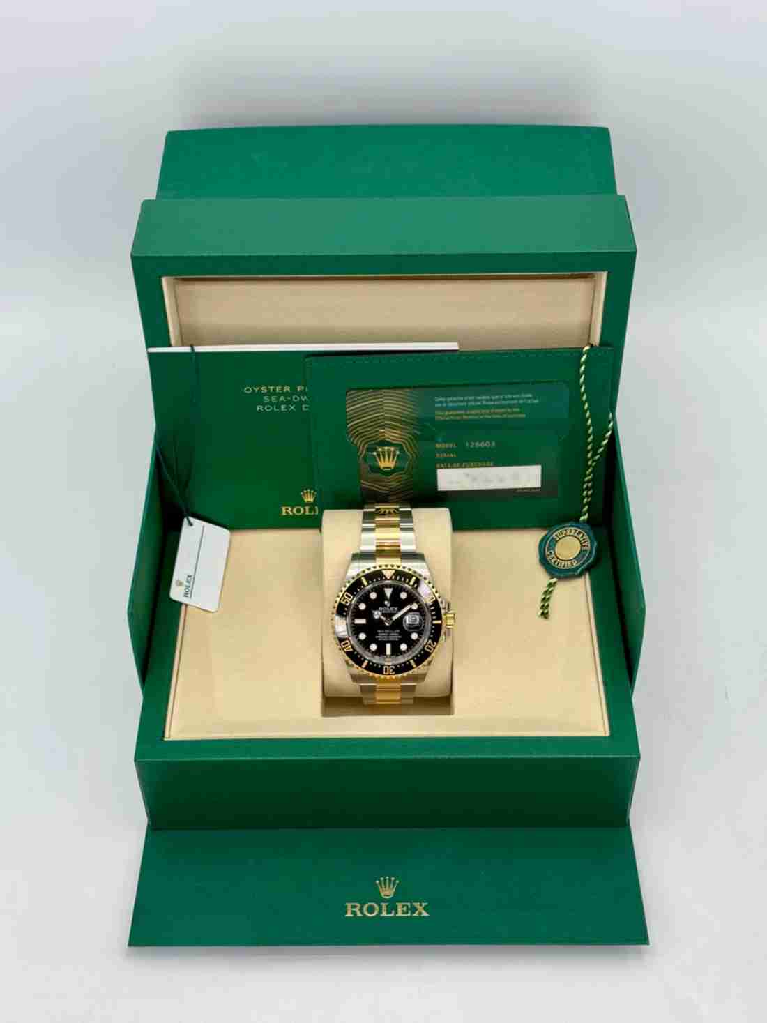 NEW 2025 Rolex Sea-Dweller 43mm 126603 Two-Tone Black Dial - Image 6