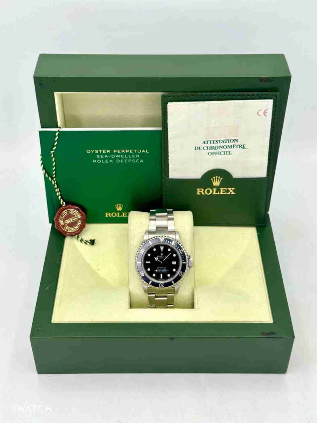 2000 Rolex Sea-Dweller 40mm 16600 Stainless Steel Black Dial - Image 6