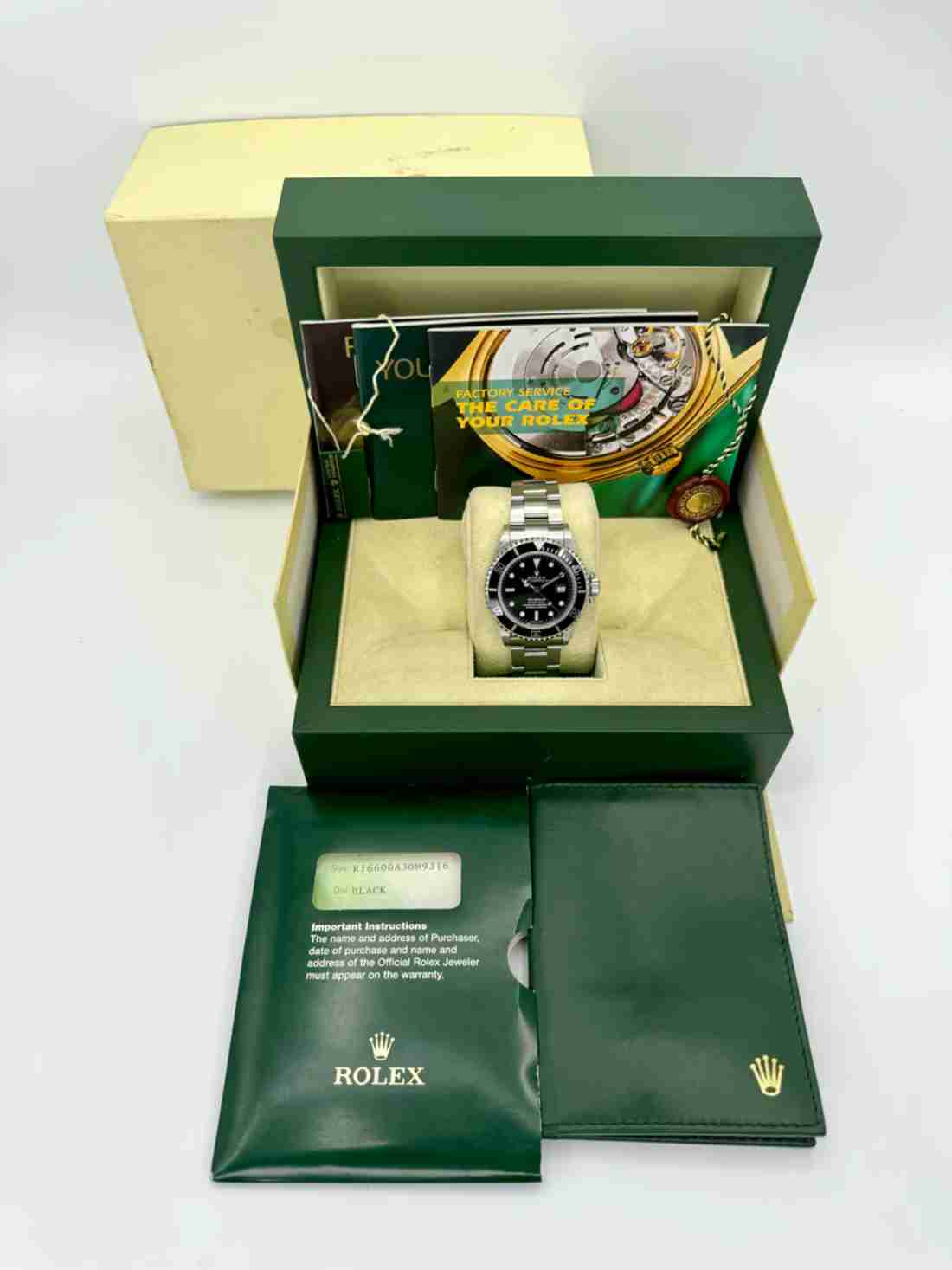 2005 Rolex Sea-Dweller 40mm 16600 Stainless Steel Black Dial - Image 6