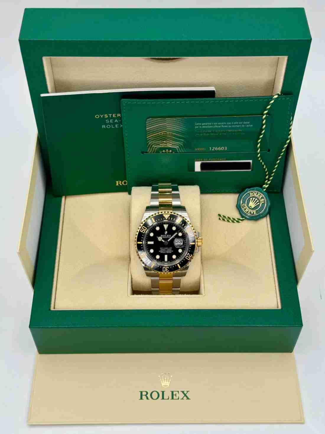 2022 Rolex Sea-Dweller 43mm 126603 Two-Tone Black Dial - Image 6