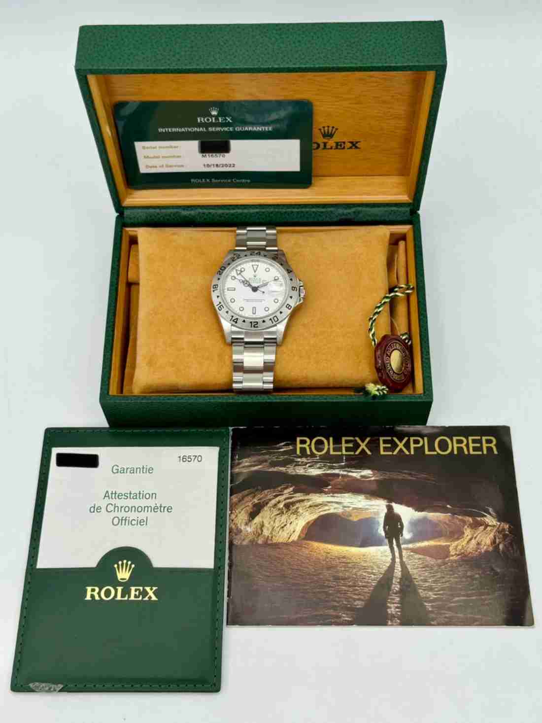 2006 Rolex Explorer II 40mm 16570 Stainless Steel Polar White Dial - Image 6
