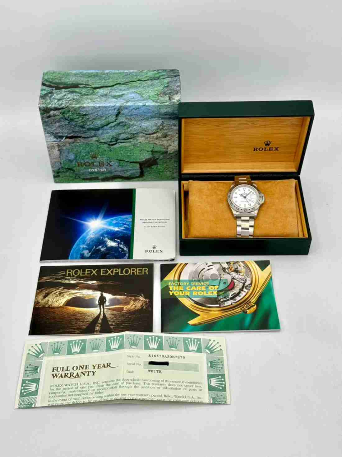 2000 Rolex Explorer II 40mm 16570 Stainless Steel Polar White Dial - Image 6